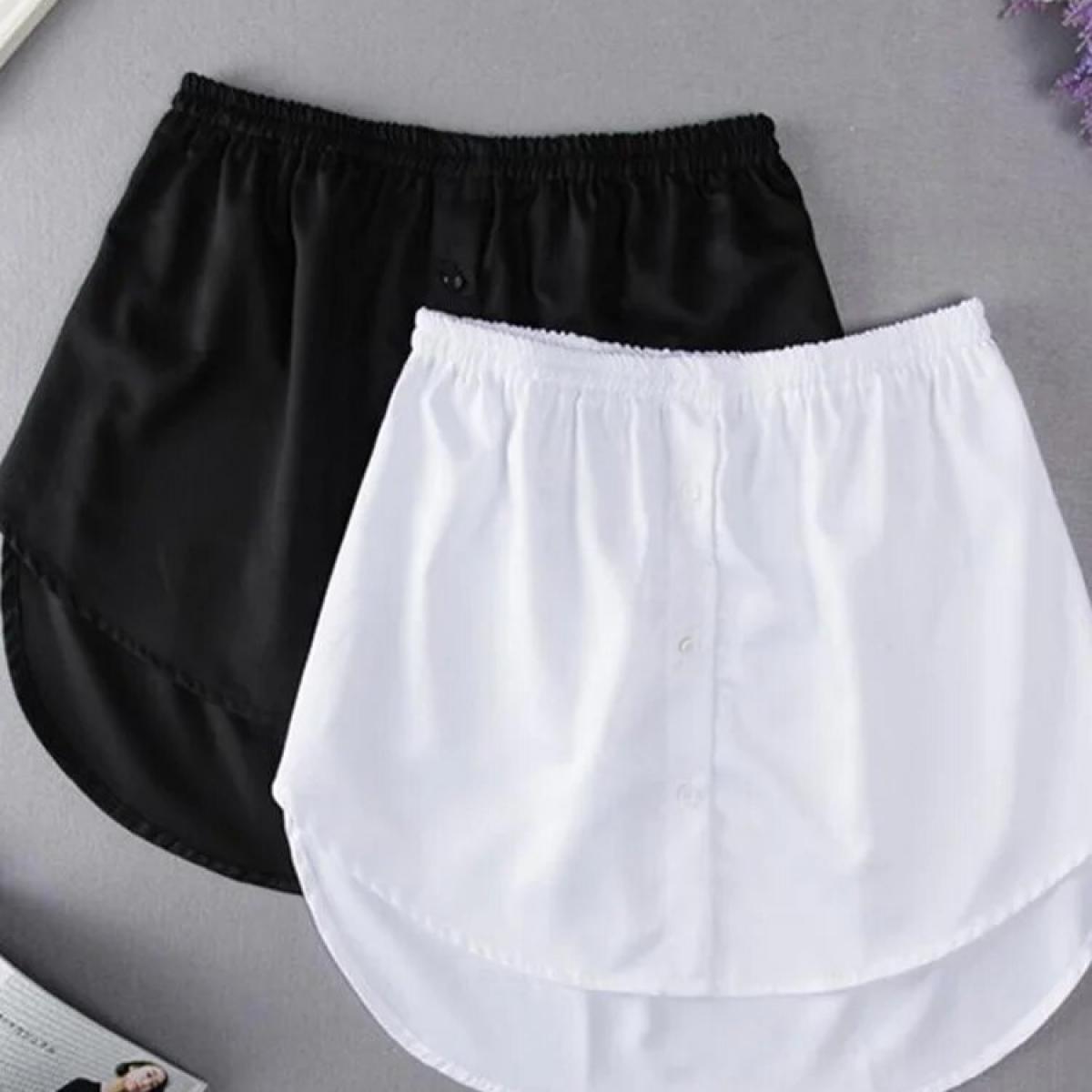 Detachable Underskirt Women Fake Shirt Irregular Skirt Tail Blouse Hem Cotton Extender Fake Hem Mini Skirt Fake Hem 6 Si