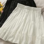 Women's Summer  High Waist Slim Pleated A Line Mini Skirts  Fashion Casual Short Black White Skirt Alt Clothes Female
