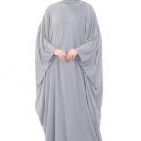 Abaya con cappuccio Donne musulmane Indumento di preghiera Abito Hijab Abito arabo Sopra la testa Caftano Khimar Jilbab Eid Rama
