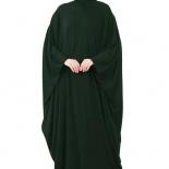 Hooded Abaya Muslim Women Prayer Garment Hijab Dress Arabic Robe Overhead Kaftan Khimar Jilbab Eid Ramadan Gown Islamic 