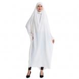 Bata con capucha de manga de murciélago Eid, hiyab musulmán para mujer, prenda de oración, Jilbab Abaya, cara completa, vestido 