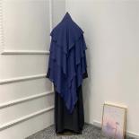 בגד תפילה של עיד ארוך חימר איסלאמי נשים חולצות חיג'אב ללא שרוולים Abaya Jilbab Ramadan Abayas מוסלמי ערבי בגדים ניקא