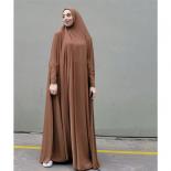 רמדאן ג'ילבאב חלק אחד בגד תפילה מוסלמי חיג'אב שמלת ברדס נשים אבאיה דובאי כיסוי מלא חימר ניקאב מצב איסלאמי