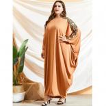 Kaftan musulmán mujeres Abaya vestido largo de gran tamaño Casual Dubai Maxi bata Jilbab manga de murciélago Ramadán vestido isl
