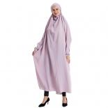 Ramadan Muslim One Piece Prayer Garment Hijab Dress Garment Full Hooded Jilbab Women Cover Jilbab Niqab Islam Dubai Mode