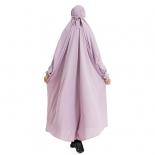 Ramadán musulmán de una pieza prenda de oración vestido Hijab prenda con capucha completa Jilbab mujeres cubierta Jilbab Niqab I
