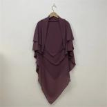 2023 New Muslim Women Prayer Dress Hijab Long Scarf Abaya Large Overhead Jilbab Clothing Chiffon Plain Long Khimar Eid R