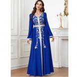 Vestido de Ramadán marroquí para mujer, moda Abaya musulmana, Abayas de Dubái, caftán bordado con cinturón, Vestidos elegantes p