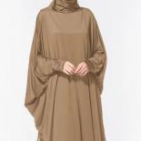 Abaya, prenda de oración, larga, Khimar, musulmana, tradicional, Festival, Jersey, Hijab, ropa ligera, suave, cómoda, Tenue Musu