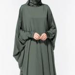 Abaya, prenda de oración, larga, Khimar, musulmana, tradicional, Festival, Jersey, Hijab, ropa ligera, suave, cómoda, Tenue Musu