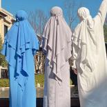 Ramadán Eid 2 capas hiyab liso Khimar Islam Abaya turbante hijabs para mujer pañuelo sólido para la cabeza diademas Moda musulma
