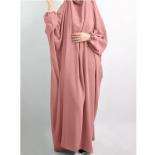 Muslim Women Full Cover Prayer Garment Hijab Long Maxi Dress Abaya Kaftan Robe Overhead Arab Middle East Maxi Gown Islam