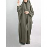 Muslim Women Full Cover Prayer Garment Hijab Long Maxi Dress Abaya Kaftan Robe Overhead Arab Middle East Maxi Gown Islam