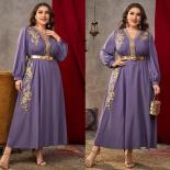 Women Large Plus Size Maxi Dress Elegant Evening Party 2023 New Luxury Designer Long Oversize Muslim Turkey Festival Clo