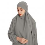 Jilbab 2 Piece Set Muslim Women Hijab Dress Prayer Garment Abaya Long Khimar Ramadan Arab Gown Abayas Sets Islamic Cloth