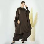 Jilbab 2 Piece Set Muslim Women Hijab Dress Prayer Garment Abaya Long Khimar Ramadan Arab Gown Abayas Pants Islamic Clot