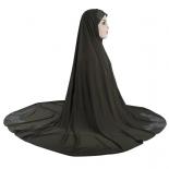 Large Khimar Muslim Women Hijab Scarf Amira Overhead Veil Niqab Nikab Eid Ramdan Prayer Clothes Islamic Head Wrap Shawls