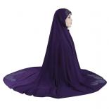 Large Khimar Muslim Women Hijab Scarf Amira Overhead Veil Niqab Nikab Eid Ramdan Prayer Clothes Islamic Head Wrap Shawls