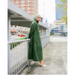 Dresses For Women Single Breasted Long Sleeve Casual Long Loose Shirt Dress For Women Robe Solid Color Big Hem Long Dres