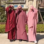 נשים עם ברדס מוסלמי שמלת חיג'אב אייד בגד תפילה ג'ילבאב עבאיה ארוך חימר כיסוי מלא רמדאן שמלת עבאיות אסלאמית