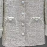 High Street Newest 2023 Designer Jacket Women's Loose Style Vneck Single Breasted Sequin Long Blazer  Blazers