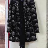 High Street Newest Fashion 2023 Designer Jacket Women's Velvet Long Sleeve Diamonds Beading Belted Blazer