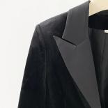 High Street Newest 2023 Stylish Designer Jacket Women's Single Button  Feather Embellished  Blazer