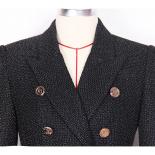 High Street Newest 2023 Designer Jacket Women's Bright Silk Tweed Belted Blazer