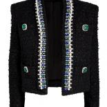 Designer Tweed Jacket  Women's Tweed Jacket  High Fashion Jacket  Diamonds Jacket  High  