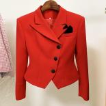 New Red Fashion Women Blazer  Skinny Fit Red Design Blazer  Red Blazer Jacket Women  Blazers  