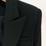 High Street Newest Fashion 2023 Designer Jacket Women's Slim Fitting Sleeve Beading Single Button