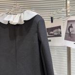 High Street Newest 2023 Fashion Designer Jacket Women's Chiffon Pleated Collar Rhinestone Button Up Jacket