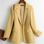 New Women Blazer Jackets  Casual Work Coat Outerwear Spring Autumn Female Single Button Suit Jacket Lady Office Blazers
