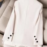 Xfpv Women's Casual Light Pink Slim Single Breasted Notched Blazer Temperament Coat Fashion New Tide Spring Autumn 2023 