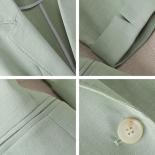 Xfpv Women's Casual Temperament Green Slim Button Coat Single Breasted Blazer Jacket Fashion New Tide Spring Autumn 2023