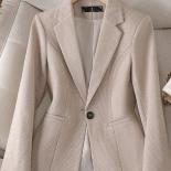 Xfpv Women's  Turn Down Collar High End Casual Single Button Slim Long Sleeve Blazer Fashion New Winter Autumn 2023 Sm85