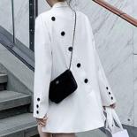 Xfpv novas mulheres blazers casaco design sentido lapela solto ajuste jaqueta moda maré outono 2023 2p9520