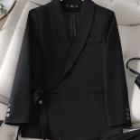 New Arrival Work Wear Ladies Blazer Women Pink Black Female Long Sleeve Solid Formal Jacket Coat With Belt