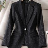 New Arrival Ladies Blazer Women Formal Jacket Long Sleeve Single Button Black White Female Work Wear Coat