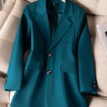 Blue Green Blazer Women  Green Blazer Women Business  Women Green Blazer Jacket  Blue  