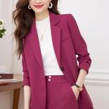 Fashion Autumn Winter Women Casual Blazer Coat Pink Coffee Black Female Long Sleeve Single Breasted Loose Ladies Jacket