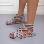 Women Sandals Summer Closed Toe  Closed Toe Flat Sandals Women  2023 Summer Shoe  