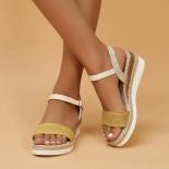 Summer Platform Wedge Sandals Women 2023 New Fashion Luxury Platform Sandalias Mujer Designer Buckle Open Toed Sandals F