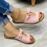Sandals Women 2023 Summer Women Slippers Shoes Cute Butterfly Knot Flats Casual Sandals Ladies Beach Sandals Womens Shoe