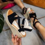 2023 Leisure Women Wedges Heeled Women Shoes Summer Sandals Party Platform High Heels Shoes Woman Sandalias Mujer