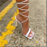 2023 New Summer Women High Heels Crystal Sandals Wedding Women's Sandals Ankle Strap Sandals Ladies Casual Shoes Women S