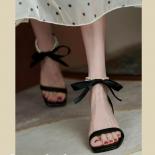  New Female Stiletto High Heels French High Heels Niche Design Sense Summer Sandals With A Word  Women's Sandals