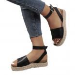 Wedges Sandals For Women Summer Plus Size Shoes Vintage Ankle Strap Women's Platform Sandals Increased Ladies Casual San