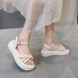 Women's Shoes 2023 Fashion Buckle Strap Women's Sandals Summer Daily Sandals Women Narrow Band Weave Ladies Shoes Zapato