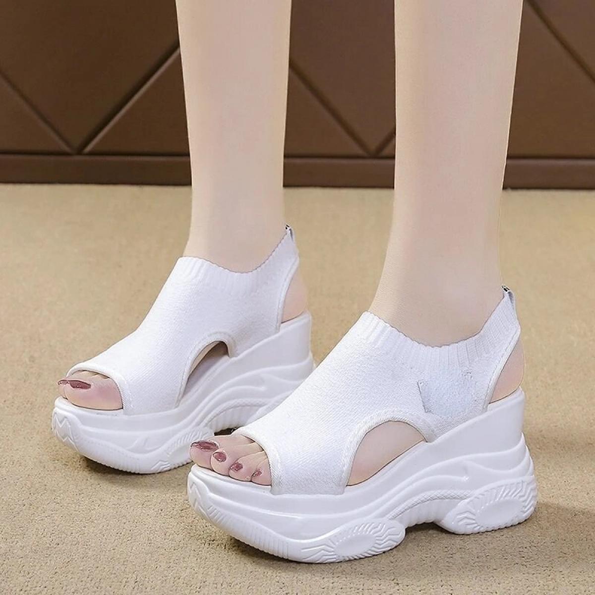 Female Shoes On Sale 2023 Summer Wedges Women's Sandals Fashionable Outdoor Sports Sandals Women's Height Increase Casua